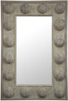 Cfc Reclaimed Lumber Boulder Mirror, Distressed Grey Wash Wax