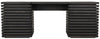 Cfc Reclaimed Lumber Milo Desk, 4 Sm Drws, 2 File Drws, Distressed Black Wax