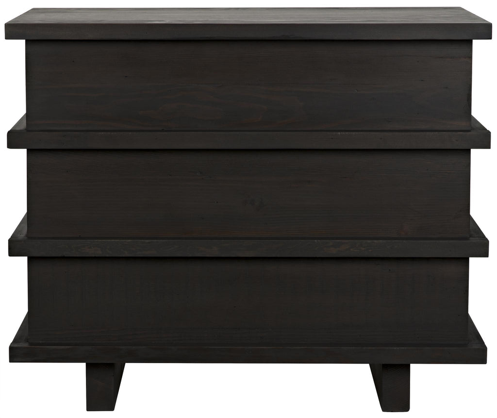 CFC Reclaimed Lumber Bergamot Small Dresser, Distressed Black Wax