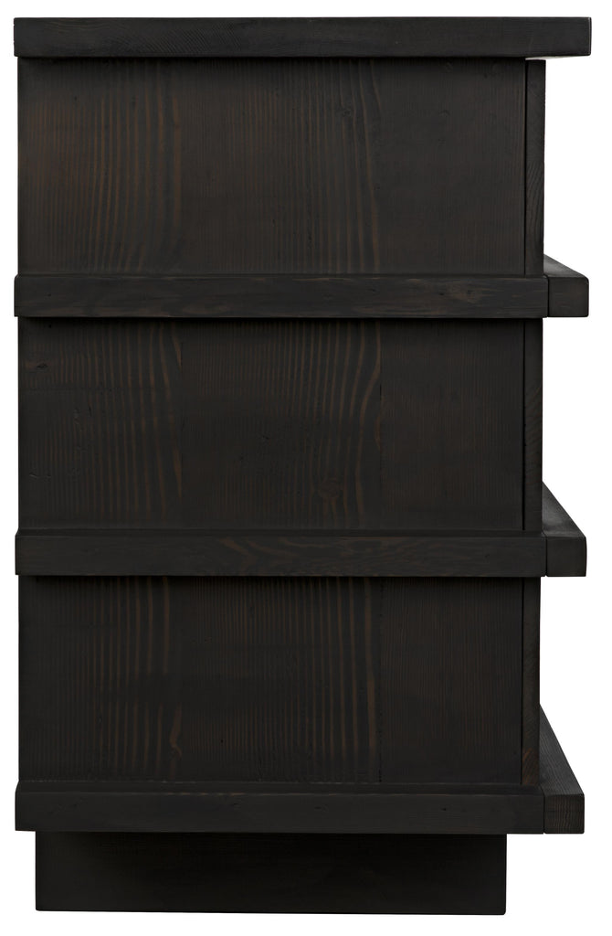 CFC Reclaimed Lumber Bergamot Small Dresser, Distressed Black Wax