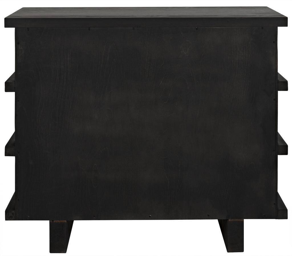 CFC Reclaimed Lumber Bergamot Small Dresser, Distressed Black Wax