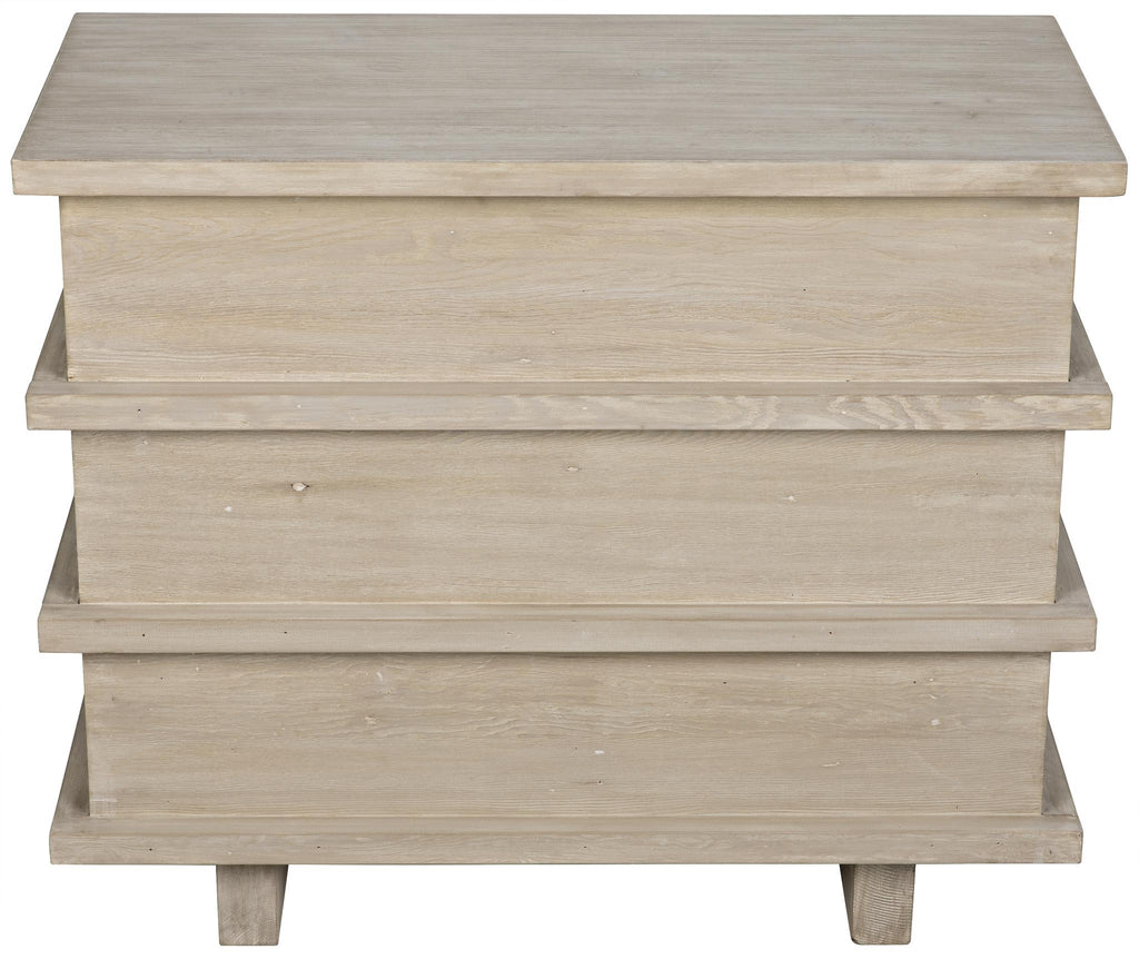 CFC Reclaimed Lumber Bergamot Small Dresser, Distressed Grey Wash Wax