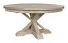 Cfc Isabelle Dining Table, Distressed Grey Wash Wax