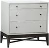 Cfc Reclaimed Lumber Jones Dresser, 3 Drawers, Mystic White / Espresso Base