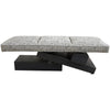 Cfc Tetris Bench, Rubble Concrete (Grade B)-Limited Avail (Disco Fabric)