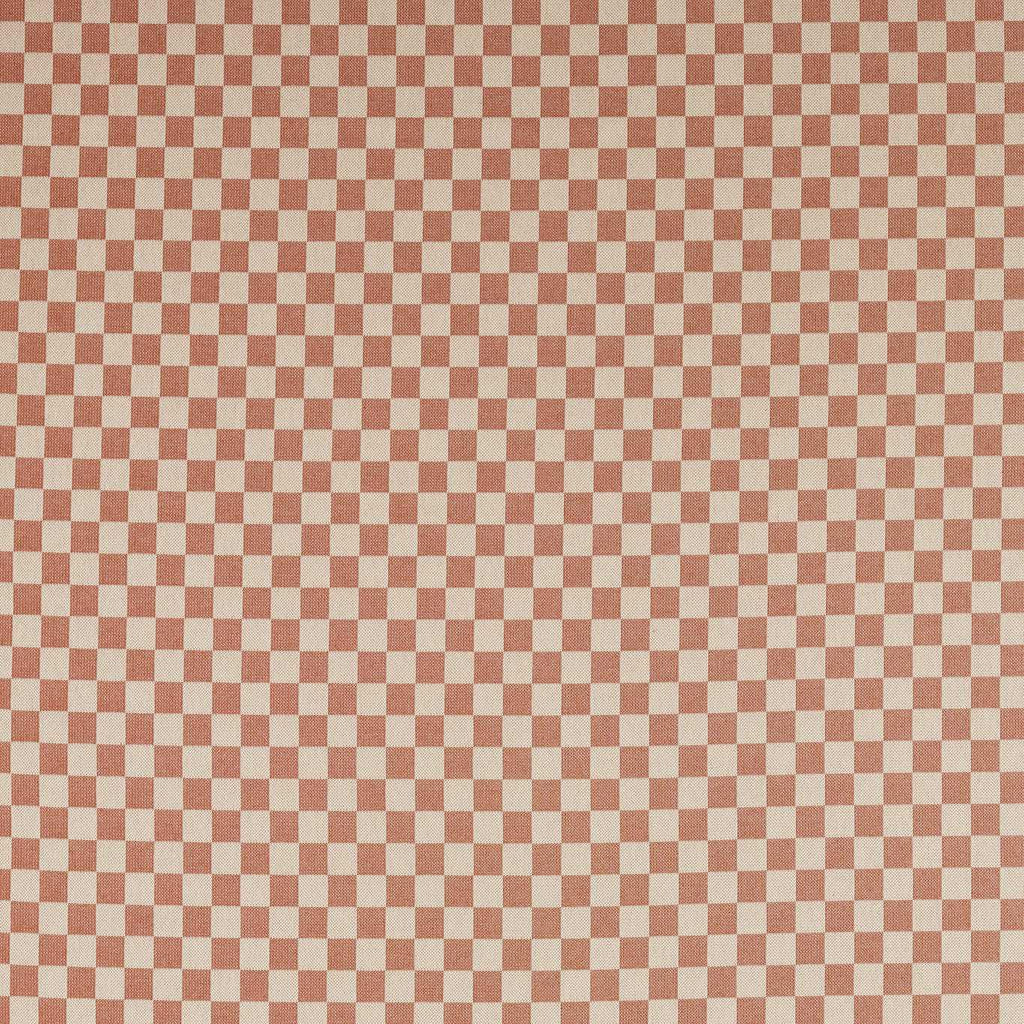 Harlequin Blenets Check Mini Terracotta Fabric