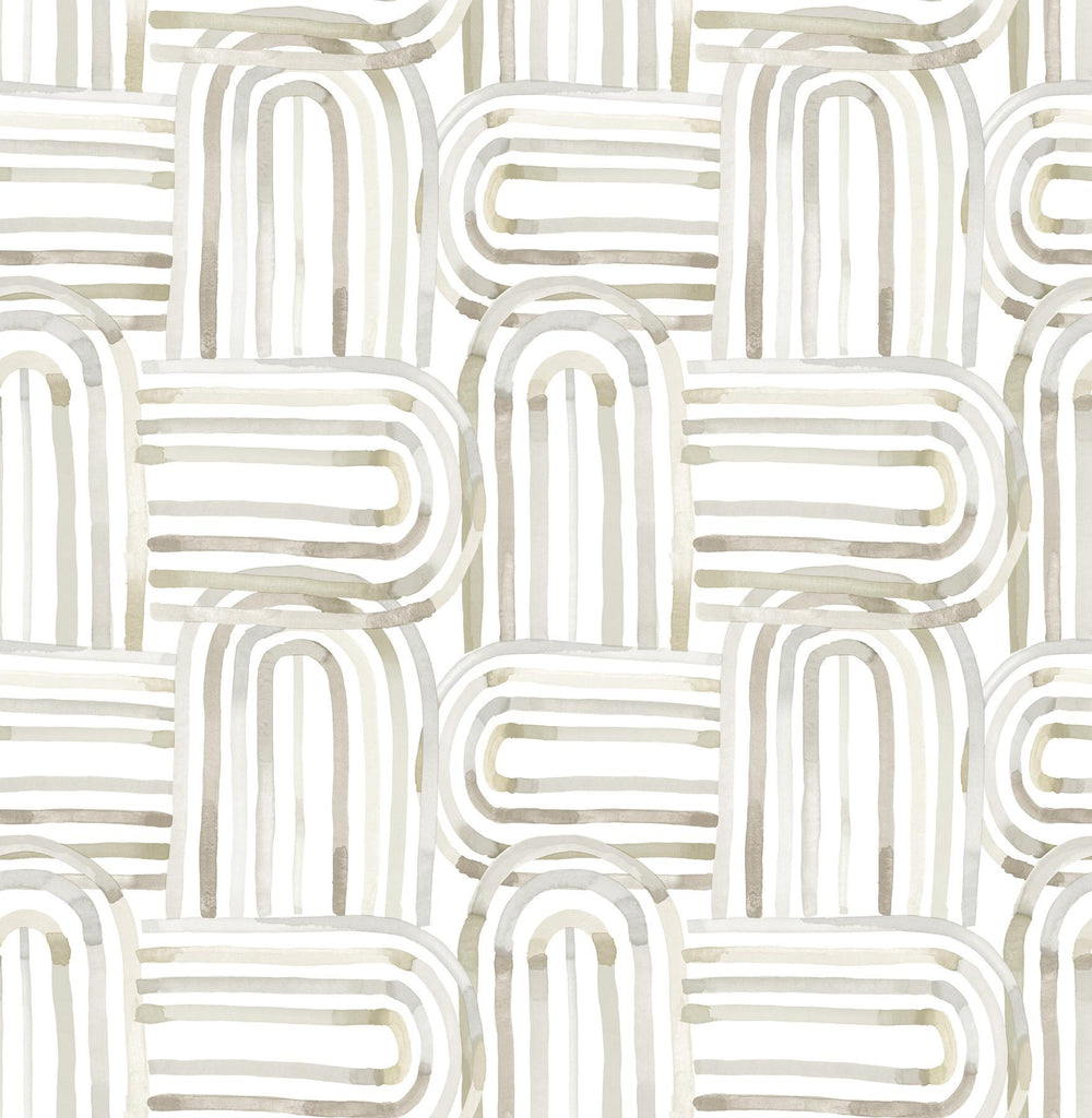 A-Street Prints Abstract Beige Wallpaper