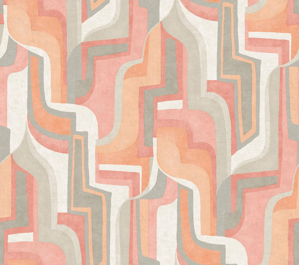 A-Street Prints Abstract Coral Wallpaper