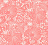 A-Street Prints Whimsy Idalia Coral Wallpaper