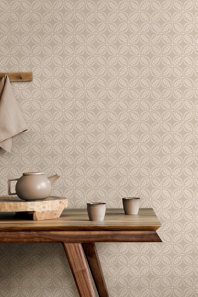 Brewster Home Fashions Trellis Beige Wallpaper