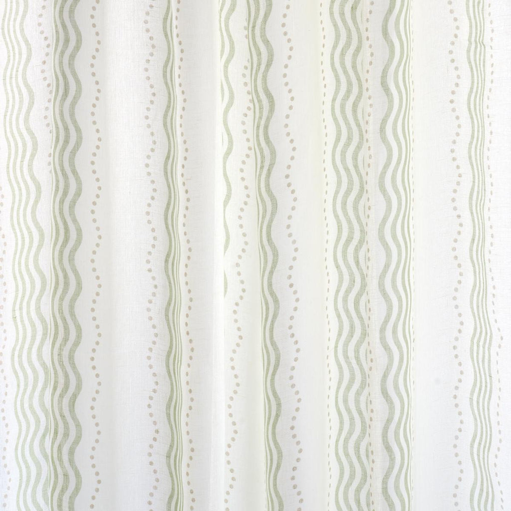 Schumacher Margot Linen Sheer Green Fabric