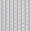 Schumacher Eddie Woven Hand Block Print Blue Fabric