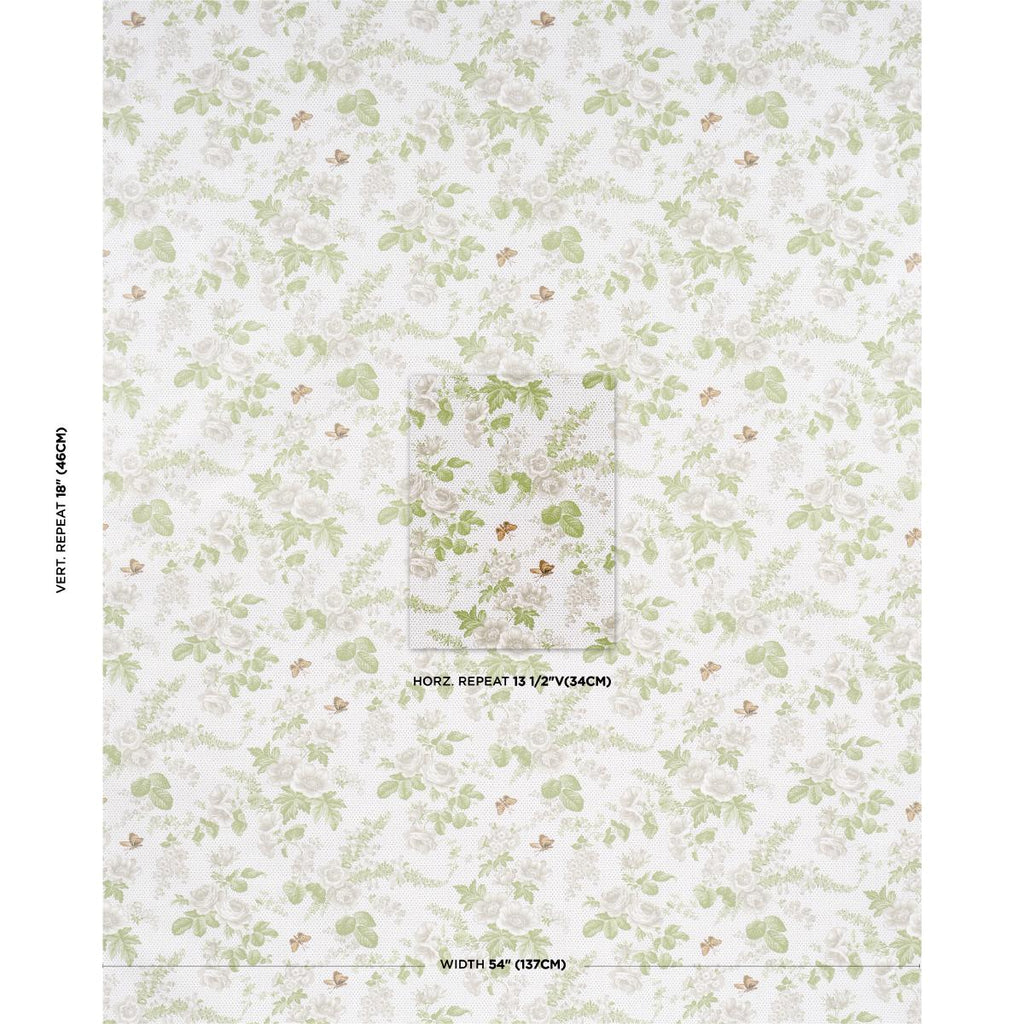 Schumacher Sibyl Chintz Neutral Fabric