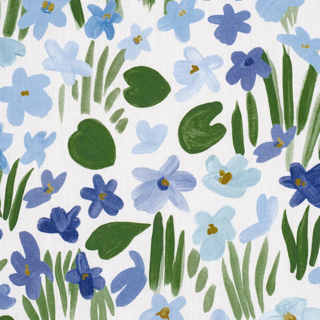 Schumacher Sweet Violette Indoor/Outdoor Blue Fabric