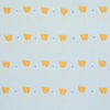 Schumacher Tulip Play Hand Block Print Ochre On Sky Fabric