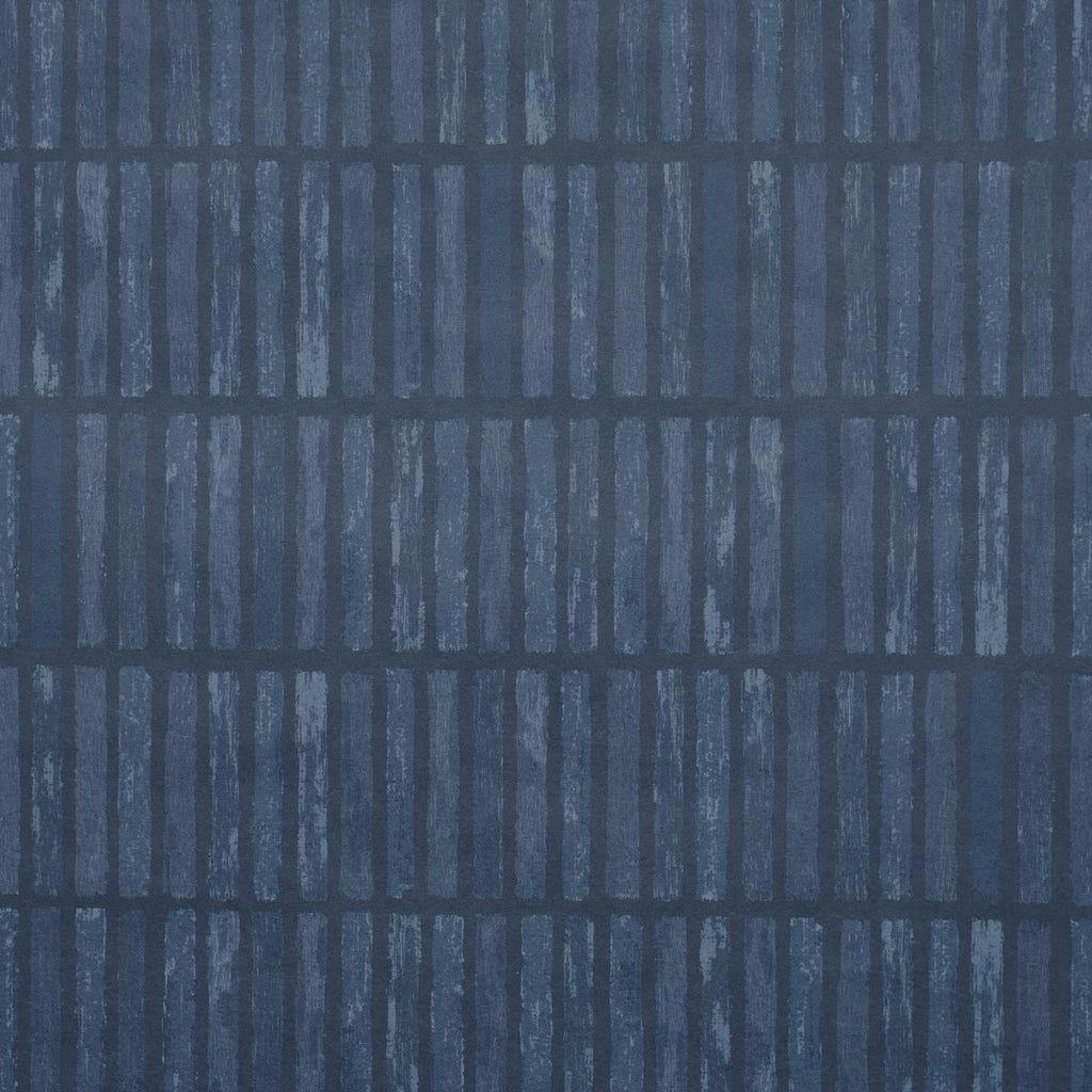 Schumacher Wabi-Sabi Dark Blue Wallpaper