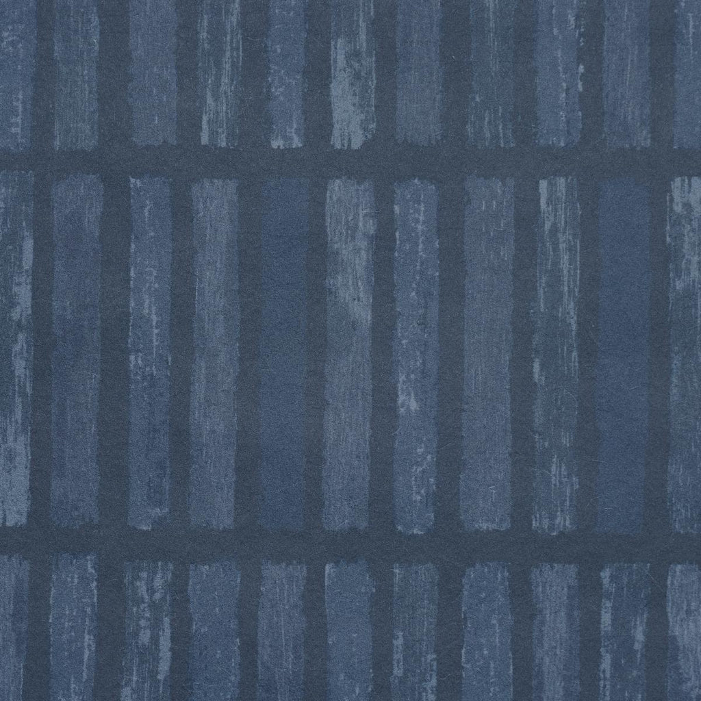 Schumacher Wabi-Sabi Dark Blue Wallpaper