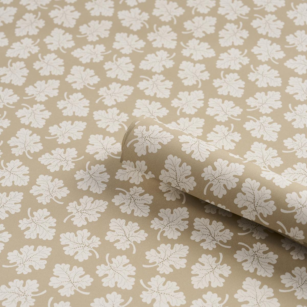 Schumacher Olive Neutral Wallpaper