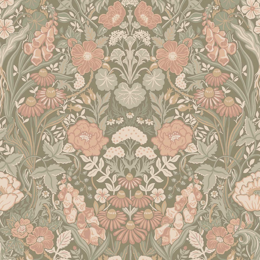 Borastapeter Rtagrd Blush And Sage Wallpaper