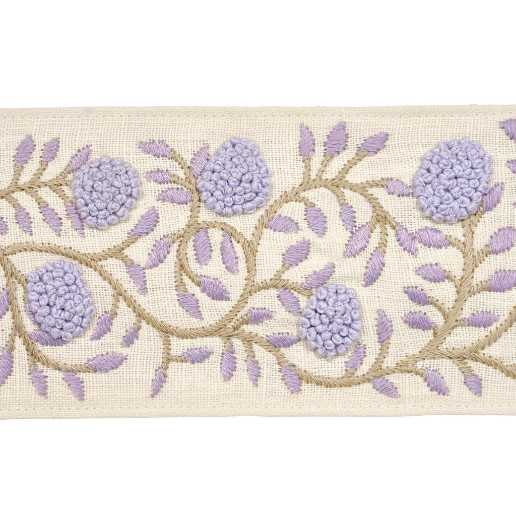 Schumacher Ashoka Tape Lilac & Cream Trim