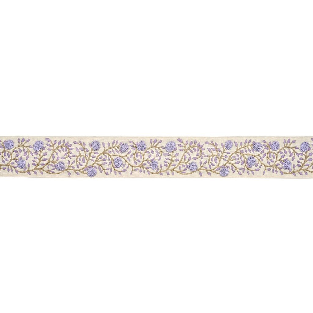 Schumacher Ashoka Tape Lilac & Cream Trim