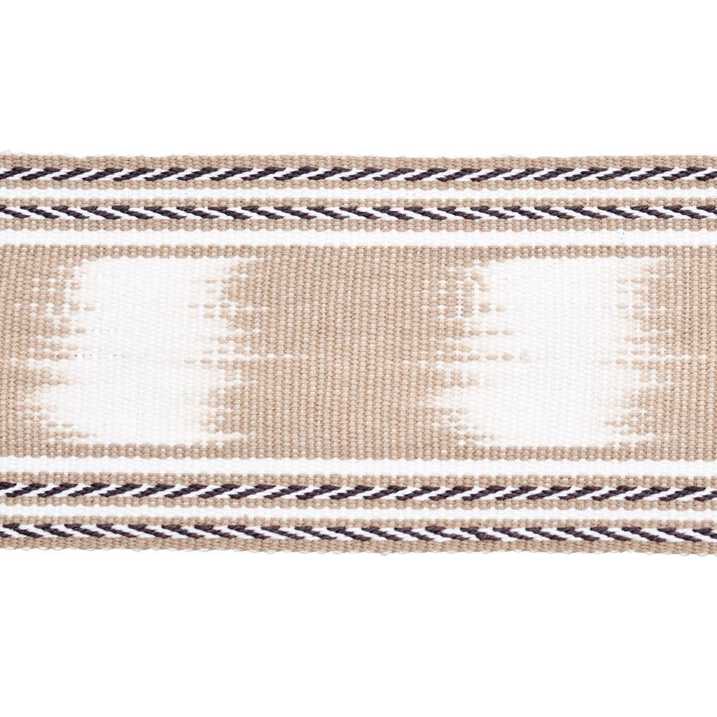 Schumacher Banyan Ikat Tape Sand Trim