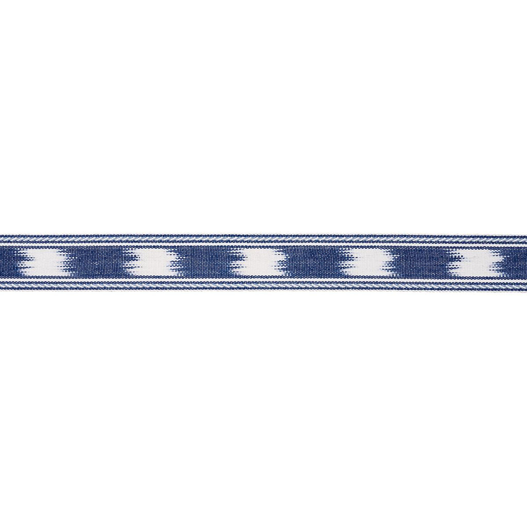 Schumacher Banyan Tape Narrow Blue Trim