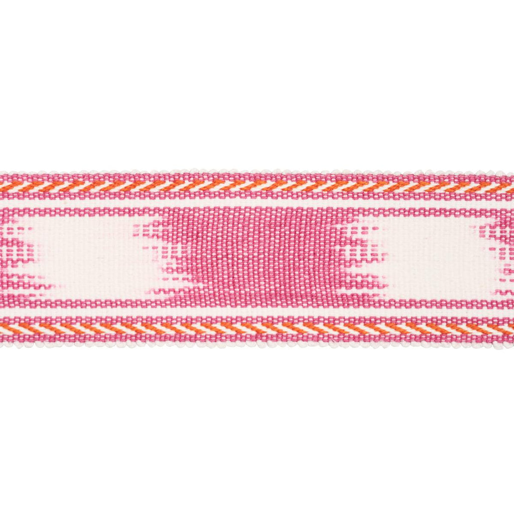 Schumacher Banyan Tape Narrow Pink Trim