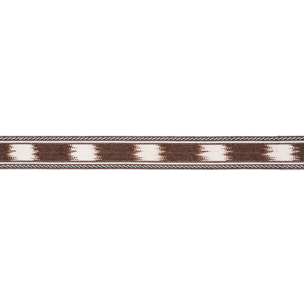 Schumacher Banyan Tape Narrow Brown Trim