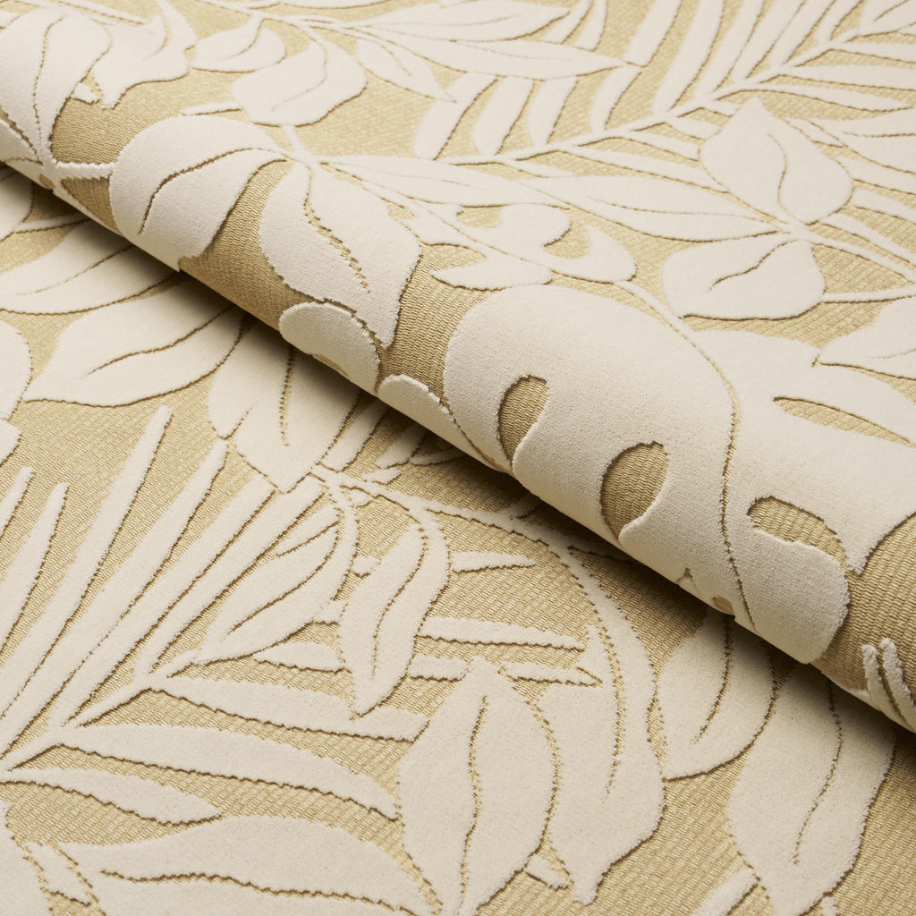 Schumacher Miramar Indoor/Outdoor Velvet White Sand Fabric