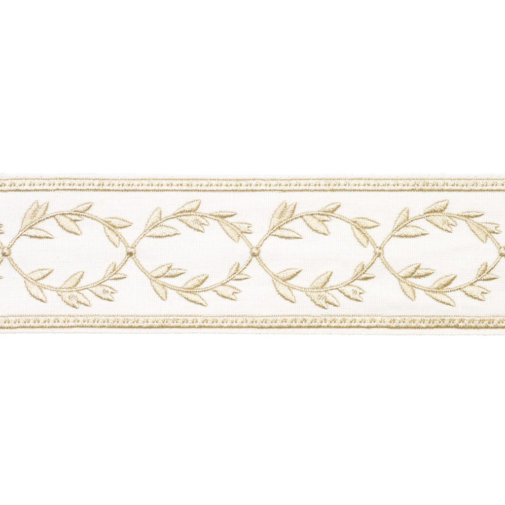 Schumacher Maison Vine Ivory Trim