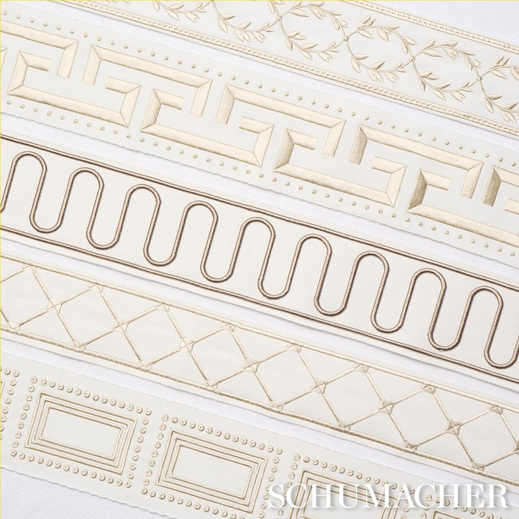 Schumacher Maison Vine Ivory Trim