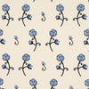 Schumacher Rhinestone Cowboy Embroidery Navy Fabric