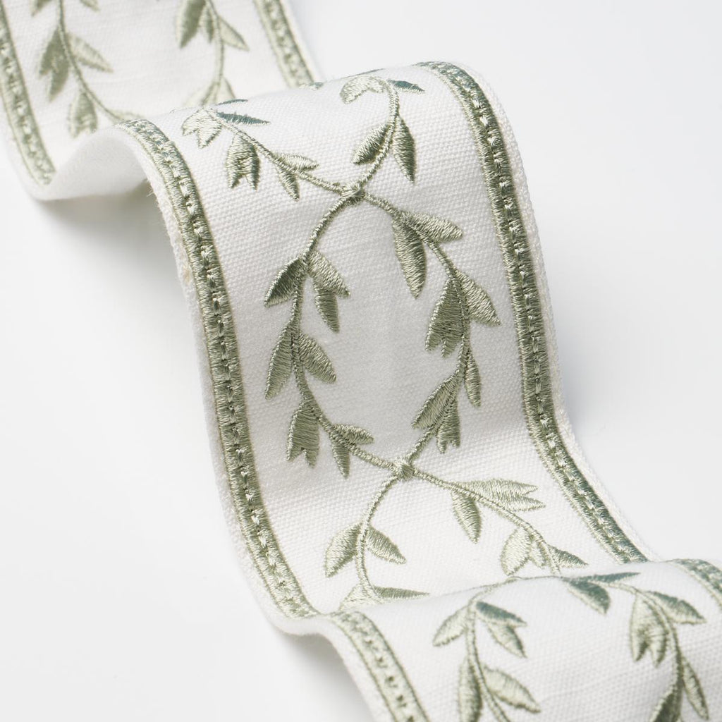 Schumacher Maison Vine Celadon Trim