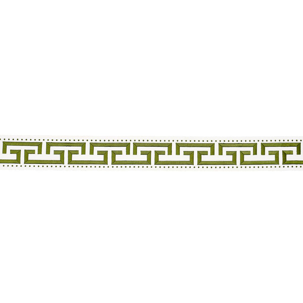 Schumacher Margo Fret Green Trim