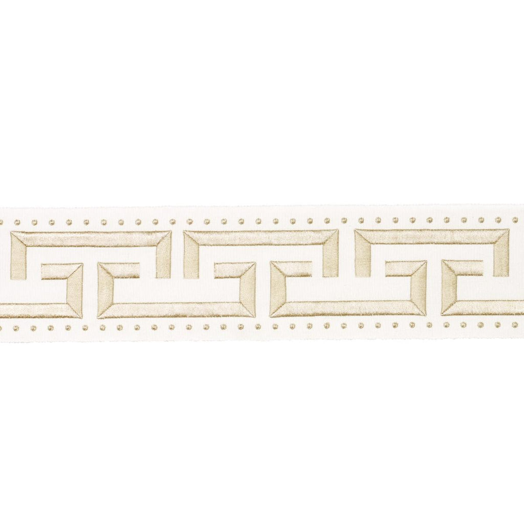 Schumacher Margo Fret Ivory Trim