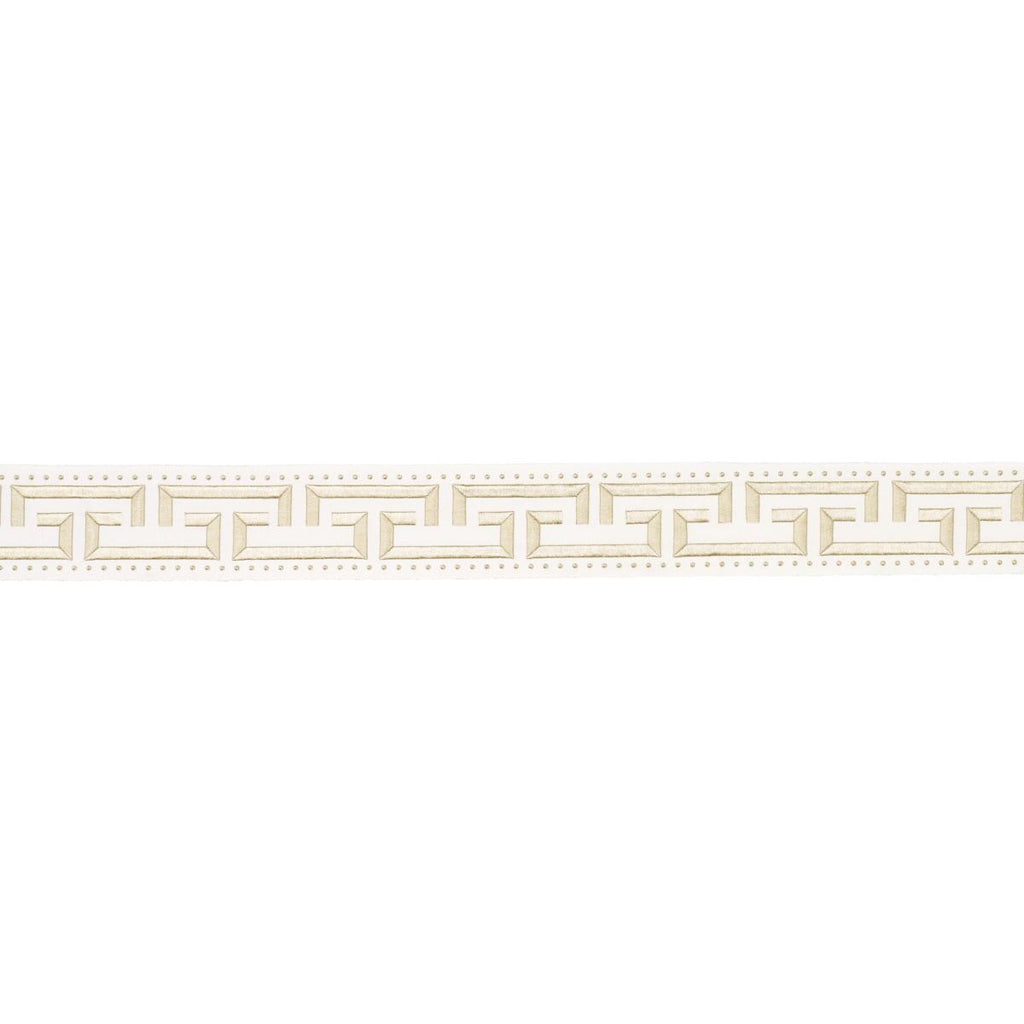 Schumacher Margo Fret Ivory Trim