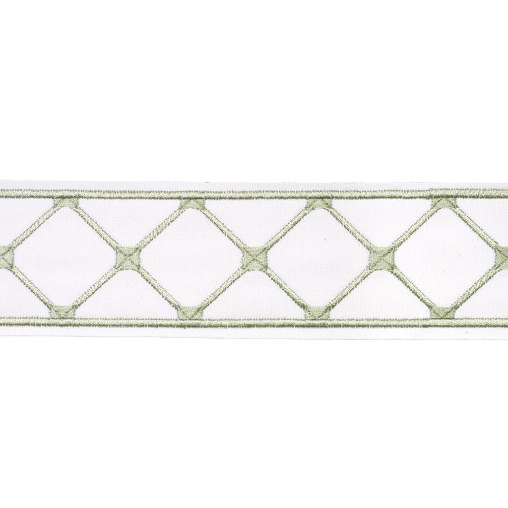 Schumacher Parisian Bamboo Celadon Trim