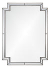 Mirror Home Distressed Silver Leaf  Framed 30