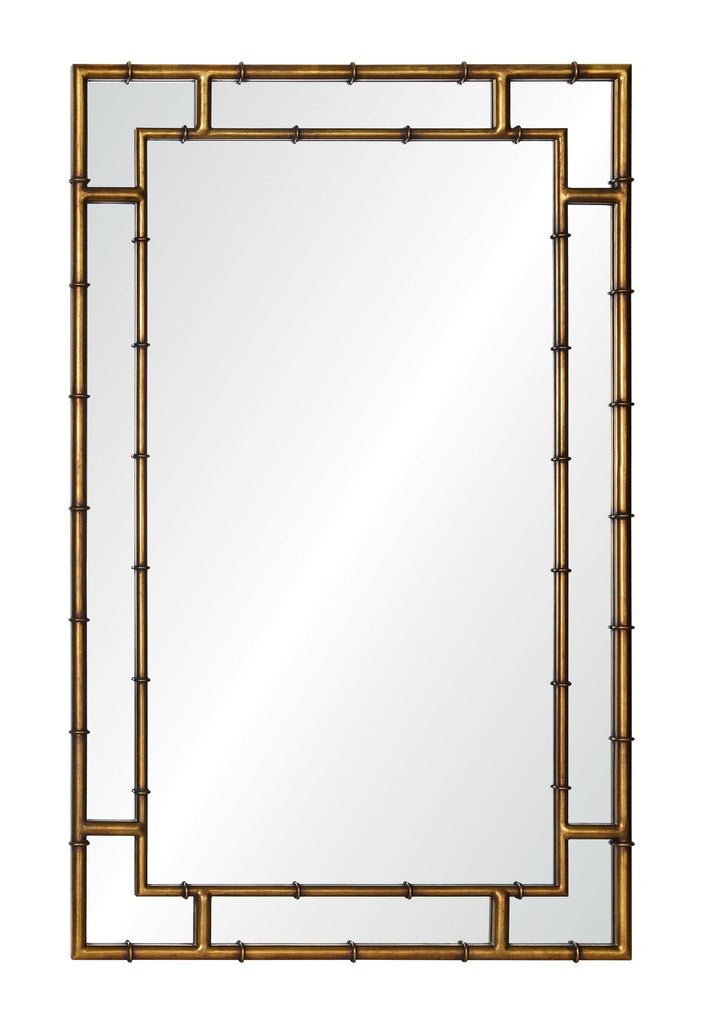 Mirror Home Gold Leaf Iron 30"W x 48"H x 1.31"D Mirror