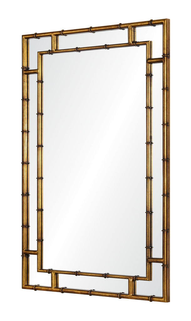 Mirror Home Gold Leaf Iron 30"W x 48"H x 1.31"D Mirror