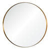 Mirror Home Antiqued Light Bronze Steel Round 36