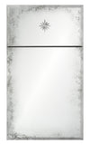 Mirror Home Antiqued Trumeau  With Etched Star 30