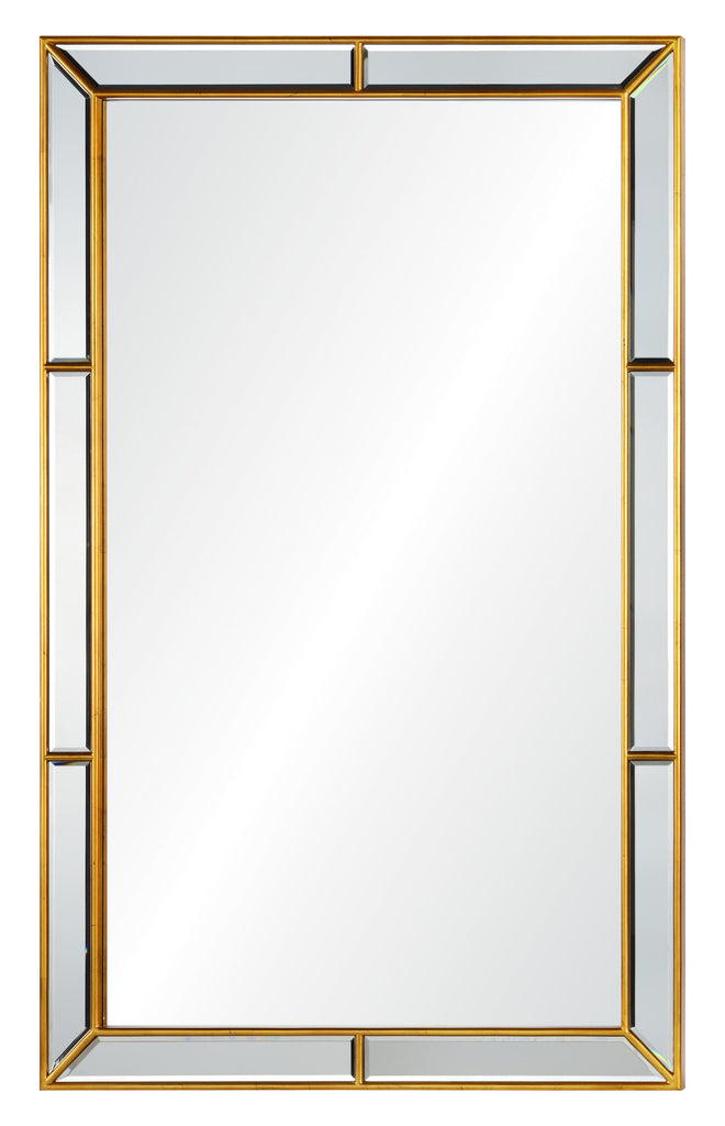 Mirror Home Burnished Gold Leaf  Framed 30"W x 48"H x 1.25"D Mirror