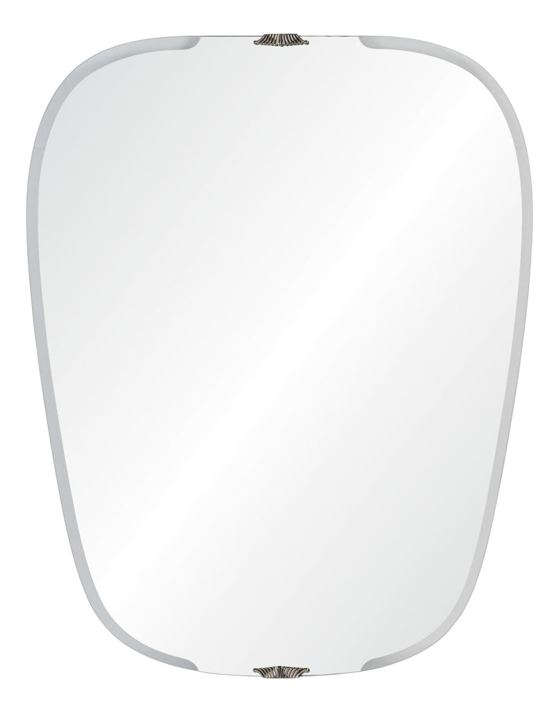 Mirror Home Polished Nickel Shield 32"W x 40"H x 1"D Mirror