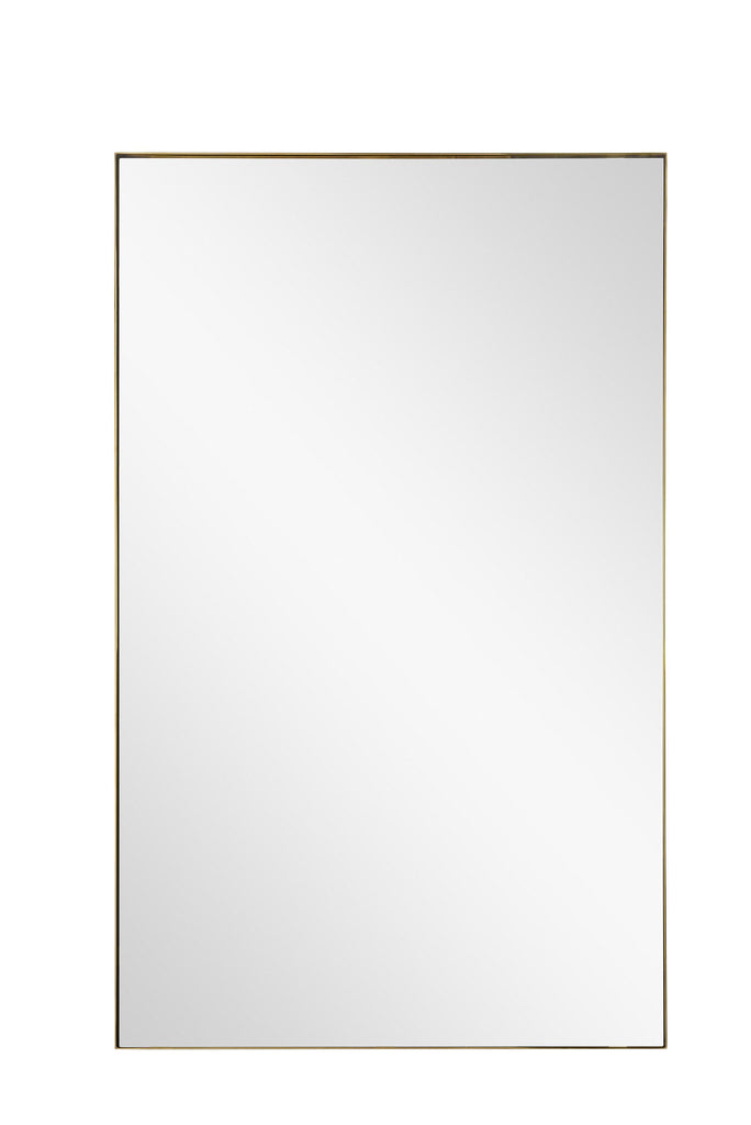 Mirror Home Burnished Brass 30"W x 48"H x 1.25"D Mirror