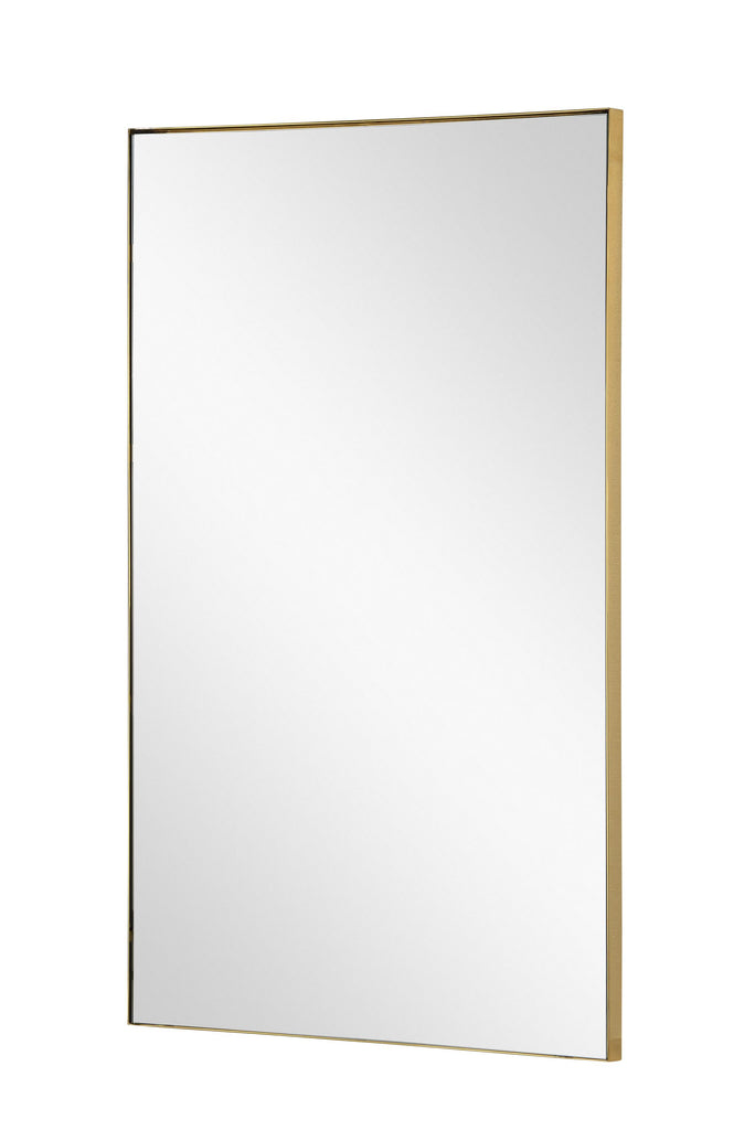 Mirror Home Burnished Brass 30"W x 48"H x 1.25"D Mirror