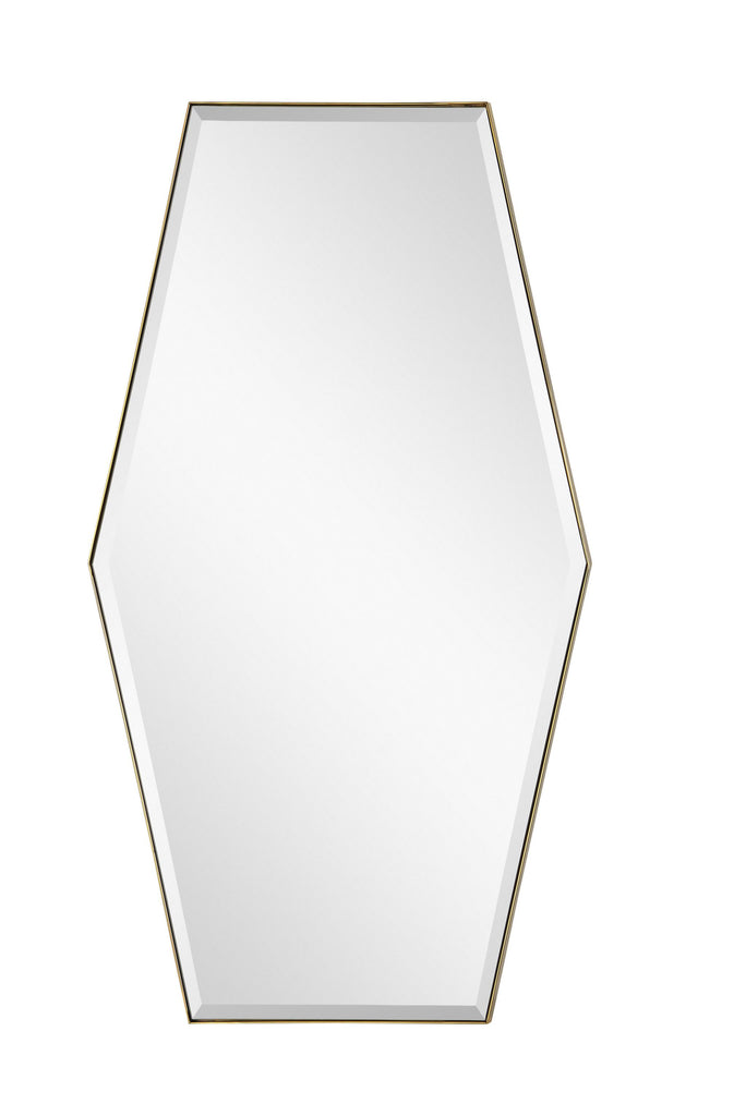 Mirror Home Burnished Brass 27"W x 48"H x 1.25"D Mirror