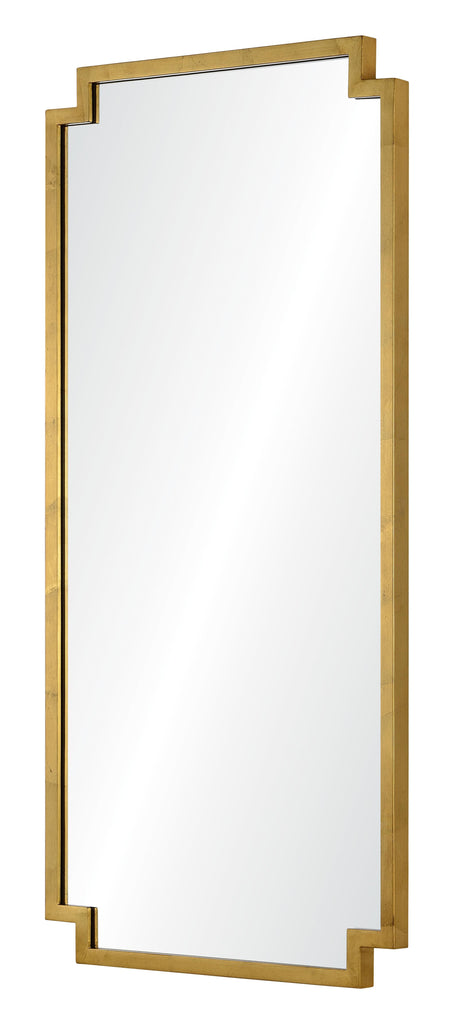 Mirror Home Burnished Gold Leaf 22"W x 46"H x 1.19"D Mirror