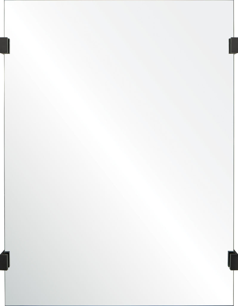 Mirror Home Black Nickel 30"W x 40"H x 1.75"D Mirror